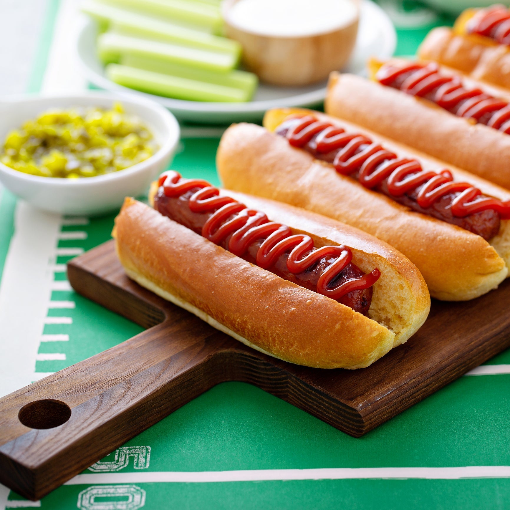 Hot Dogs for Game Day - Game Day Digestive Enzymes